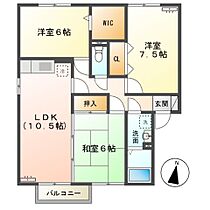 タウンコートオリビエ　Ｂ  ｜ 兵庫県姫路市大津区新町２丁目（賃貸アパート3LDK・2階・70.43㎡） その2