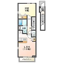 フランブリーズ  ｜ 兵庫県たつの市龍野町富永（賃貸アパート1LDK・2階・42.37㎡） その2