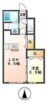 フルール  ｜ 兵庫県姫路市大津区勘兵衛町２丁目（賃貸アパート1LDK・1階・33.77㎡） その1