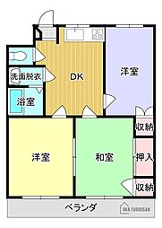 グランビア南 3DKの間取図画像