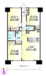 間取図画像 3LDK