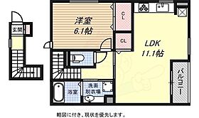 エスペランサ  ｜ 兵庫県神戸市長田区御屋敷通４丁目2番1号1（賃貸アパート1LDK・2階・49.44㎡） その2