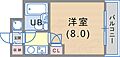 サンプラザ三宮703階4.3万円