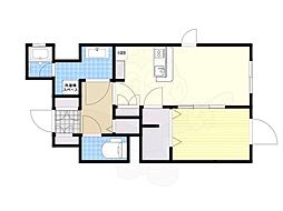 エステムコート神戸元町通2THESALON 1LDKの間取図画像