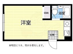 ベルハイム池田 ワンルームの間取図画像