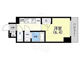 CREST TAPP DITA 神戸西パークフロント 1Kの間取図画像