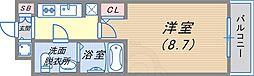 S・RESIDENCE神戸磯上通 1Kの間取図画像