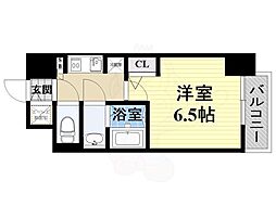 S-RESIDENCE神戸元町 1Kの間取図画像