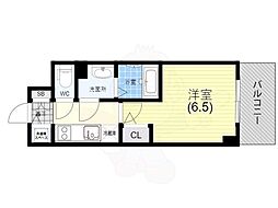 エスリード神戸兵庫駅ミッドポート 1Kの間取図画像