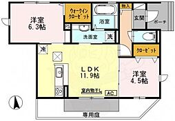 グレイス 2LDKの間取図画像