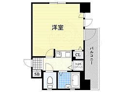 ワコーレ新神戸ステージ 1Kの間取図画像