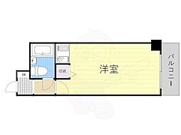 ライオンズマンション神戸花隈 ワンルームの間取図画像