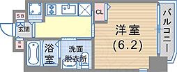 ファーストフィオーレ神戸元町 1Kの間取図画像