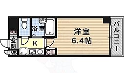 ワコーレ新神戸ステージ 1Kの間取図画像