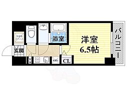 S-RESIDENCE神戸元町 1Kの間取図画像