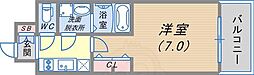 スプランディッド神戸北野 1Kの間取図画像