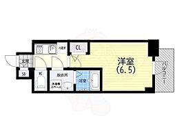 ワールドアイ神戸ハーバーランド3 1Kの間取図画像