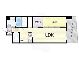 セレニテ神戸ミラクシュッド 1LDKの間取図画像