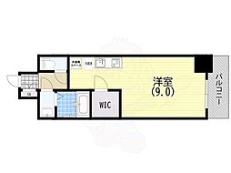 Alivis神戸駅前 ワンルームの間取図画像
