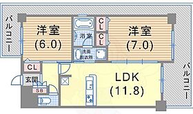 エステムプラザ神戸西5ミラージュ  ｜ 兵庫県神戸市兵庫区西宮内町2番20号（賃貸マンション2LDK・15階・53.76㎡） その2