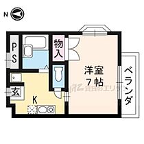 レイクヴィラ北山 101 ｜ 京都府京都市北区上賀茂狭間町（賃貸アパート1K・1階・22.95㎡） その2