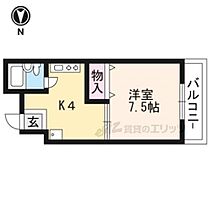 京都府京都市上京区六軒町通今出川下る南佐竹町（賃貸マンション1K・4階・23.72㎡） その2