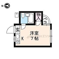 京都府京都市上京区毘沙門横町（賃貸アパート1R・2階・14.70㎡） その2