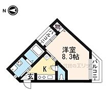 Ｅａｓｔ　ｃｏｕｒｔ　北白川 3-D ｜ 京都府京都市左京区北白川東久保田町（賃貸マンション1K・3階・23.80㎡） その2