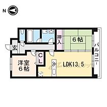 京都府京都市左京区下鴨本町（賃貸マンション2LDK・6階・65.00㎡） その2