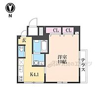 カサデノルテ山口 102 ｜ 京都府京都市北区紫野上石龍町（賃貸マンション1K・1階・33.38㎡） その2