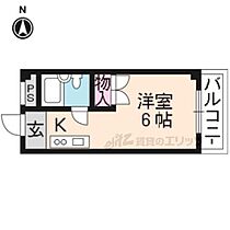 コスモハイツＫ 301 ｜ 京都府京都市上京区浄福寺通五辻下る有馬町（賃貸マンション1R・3階・17.00㎡） その2