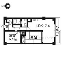 京都府京都市左京区岩倉北池田町（賃貸マンション2LDK・1階・64.80㎡） その2