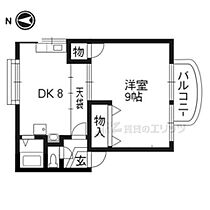 レグメントダム 102 ｜ 京都府京都市左京区一乗寺里ノ前町（賃貸アパート1DK・2階・36.44㎡） その1