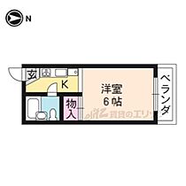 カサブランカ 306 ｜ 京都府京都市左京区田中大堰町（賃貸マンション1K・3階・17.00㎡） その2