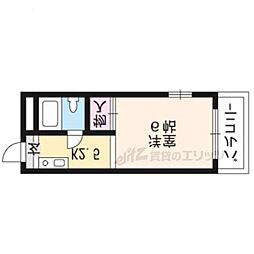 プライベートスタディオ 1Kの間取図画像