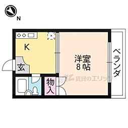 ロイヤルプラザ 1Kの間取図画像