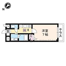 アライブ　キノ 1階1Kの間取り