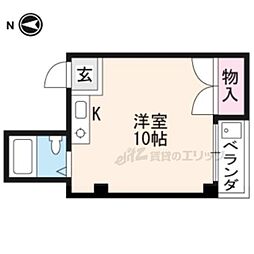 スチュディオ・エトレ88 ワンルームの間取図画像