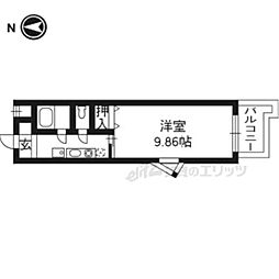 メゾンＯＫＵＭＵＲＡ 2階1Kの間取り