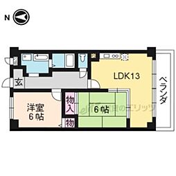 フェアリージャム 2LDKの間取図画像