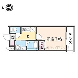 コーポラストミタ 1Kの間取図画像