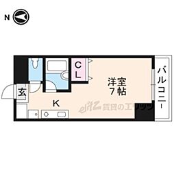 エミネンスコート瀬田 ワンルームの間取図画像