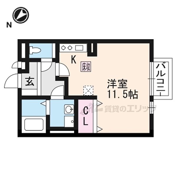 モナリエコートI 107｜滋賀県大津市一里山５丁目(賃貸アパート1K・1階・29.44㎡)の写真 その2