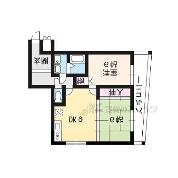 カーム瀬田 302｜滋賀県大津市大萱４丁目(賃貸マンション2LDK・3階・60.00㎡)の写真 その2