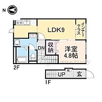 Ｅｐｉｐｈａｎｙ 208 ｜ 滋賀県米原市下多良2丁目（賃貸アパート1LDK・2階・41.98㎡） その2