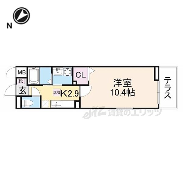 フォレストパーク・八番館 203｜滋賀県彦根市戸賀町(賃貸アパート1K・2階・31.97㎡)の写真 その2