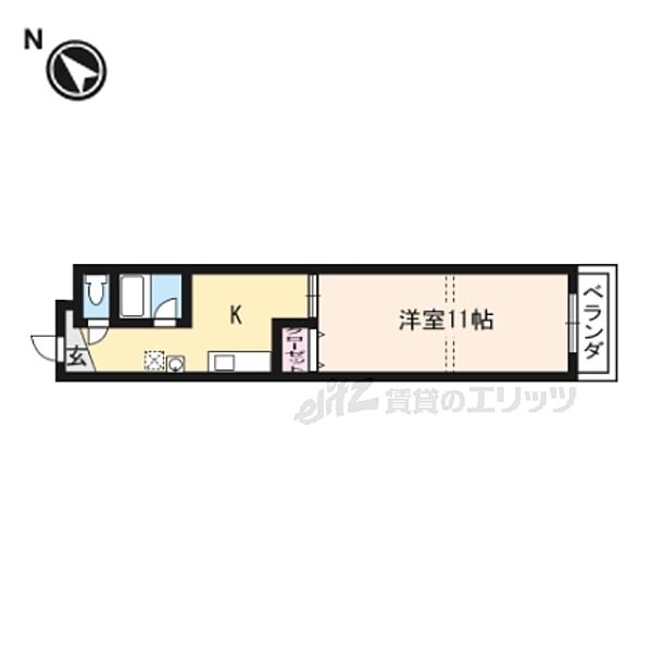 コーポラス間宮III 322｜滋賀県大津市一里山３丁目(賃貸マンション2DK・2階・36.60㎡)の写真 その2