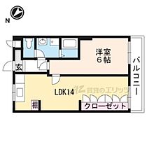 ミックマックシックス 203 ｜ 滋賀県大津市滋賀里2丁目（賃貸アパート1LDK・2階・50.40㎡） その2