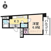 滋賀県大津市皇子が丘2丁目（賃貸マンション1K・5階・22.63㎡） その2