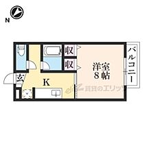 滋賀県東近江市五個荘石塚町（賃貸アパート1K・2階・28.02㎡） その2